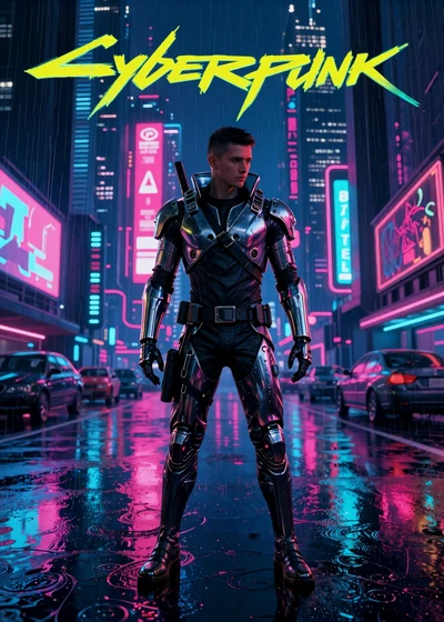 Black Glass - cyberpunk RPG set in a neon megacity with augmented mercenary protagonist